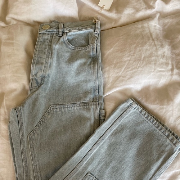 Jesse Kamm Japanese Denim Patchfront Handy size 4 left HTF - Picture 3 of 13